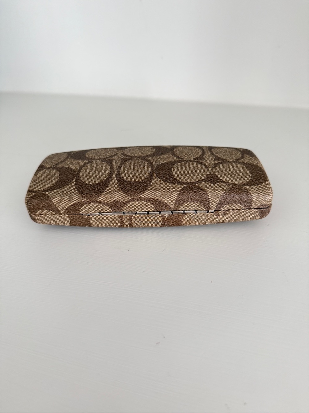 Coach Brown Signature Canvas Eyeglass Case - Picture 4 of 5